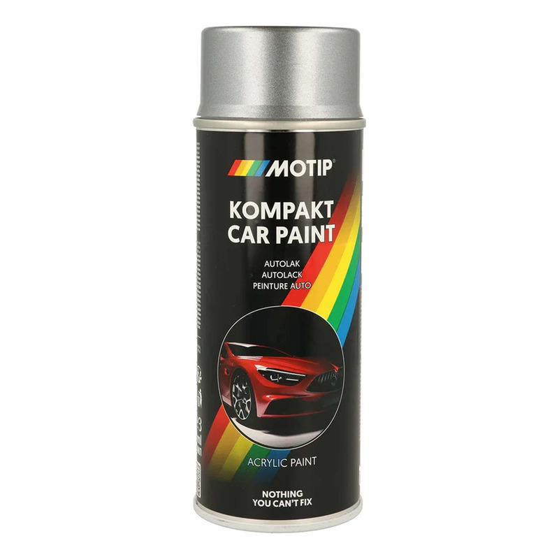 Bombe peinture Motip Kompact acrylique 55298 argent métallisé 400ml