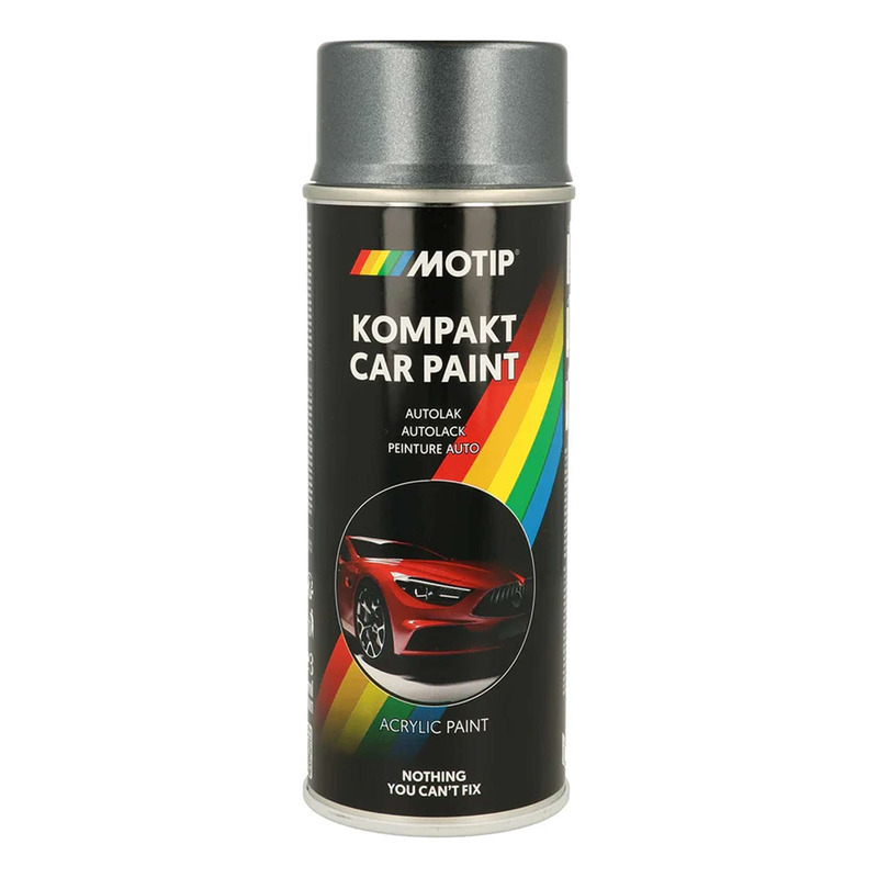 Bombe peinture Motip Kompact acrylique 56666 gris métallisé 400ml