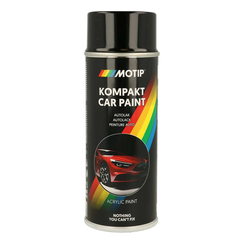 Bombe peinture Motip Kompact acrylique 56990 noir métallisé 400ml