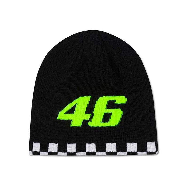 Bonnet VR46 Réversible noir/blanc