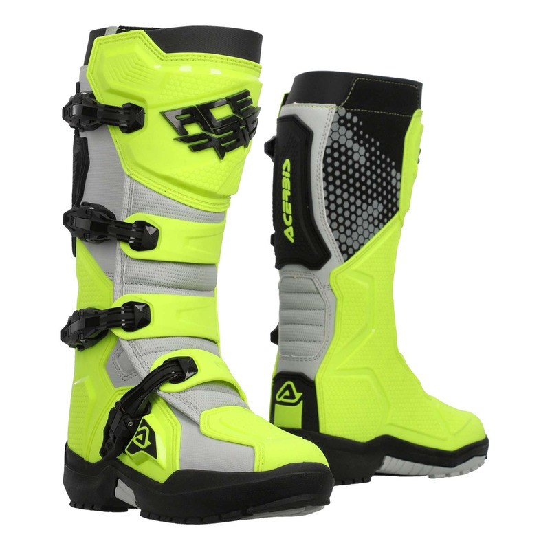 Bottes cross Acerbis Artiglio jaune fluo/gris- 39