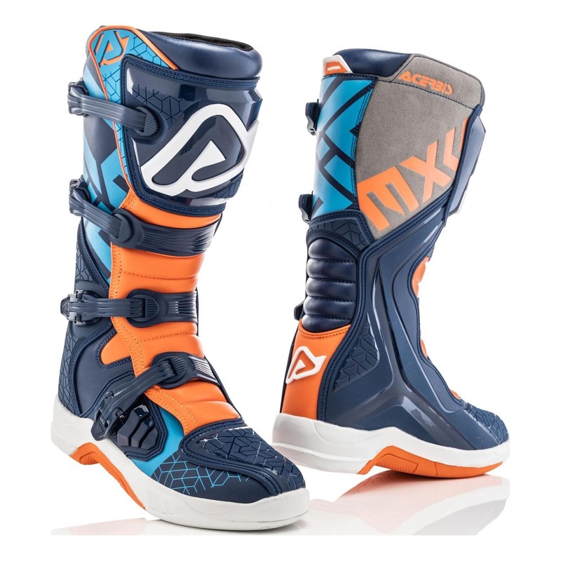 Bottes cross Acerbis X-Team bleu/orange- 42