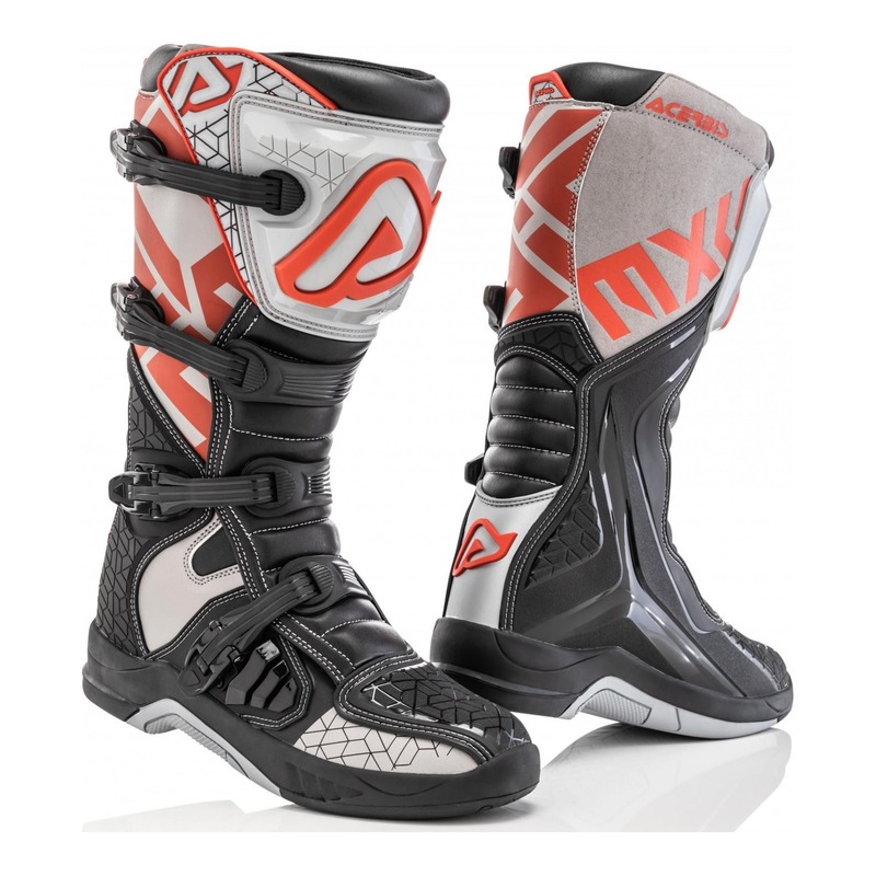 Bottes cross Acerbis X-Team noir/gris/rouge- 39