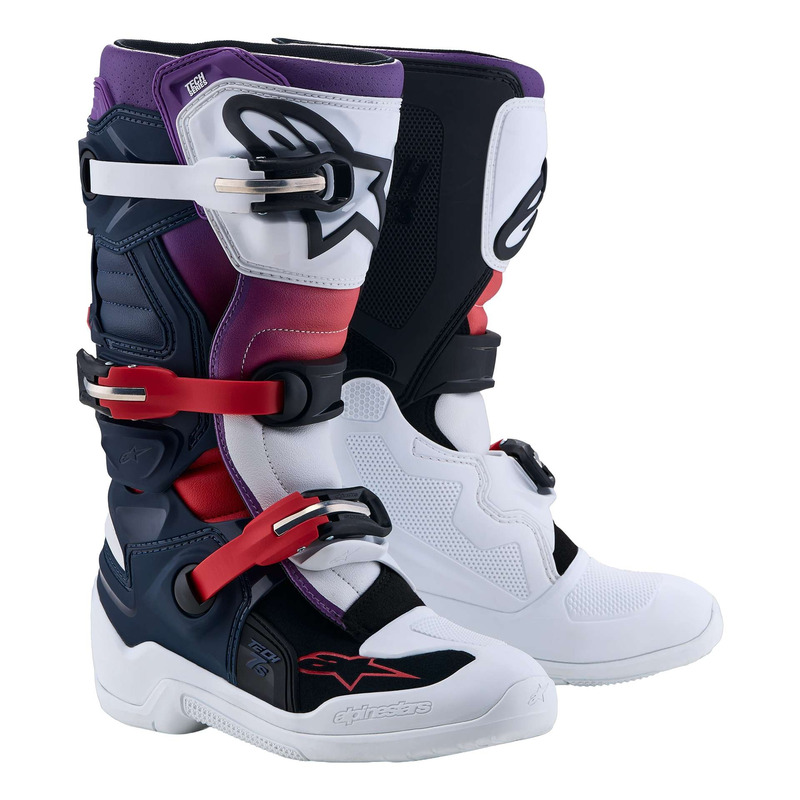 Bottes cross enfant Alpinestars TECH 7 S dark blue/white/black