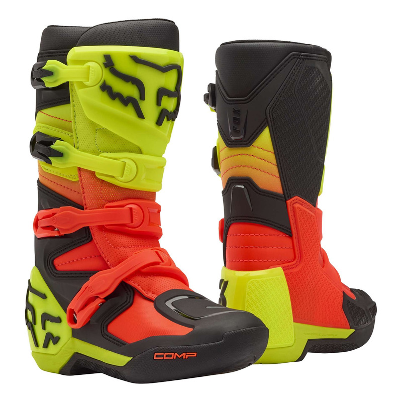 Bottes cross enfant Fox Racing Youth Comp orange/yellow- 2