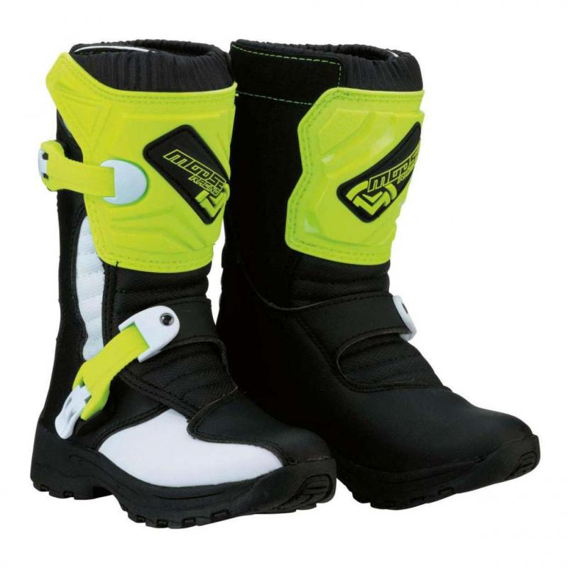 Bottes cross enfant Moose Racing M 1.3 jaune fluo/noir/blanc- 28