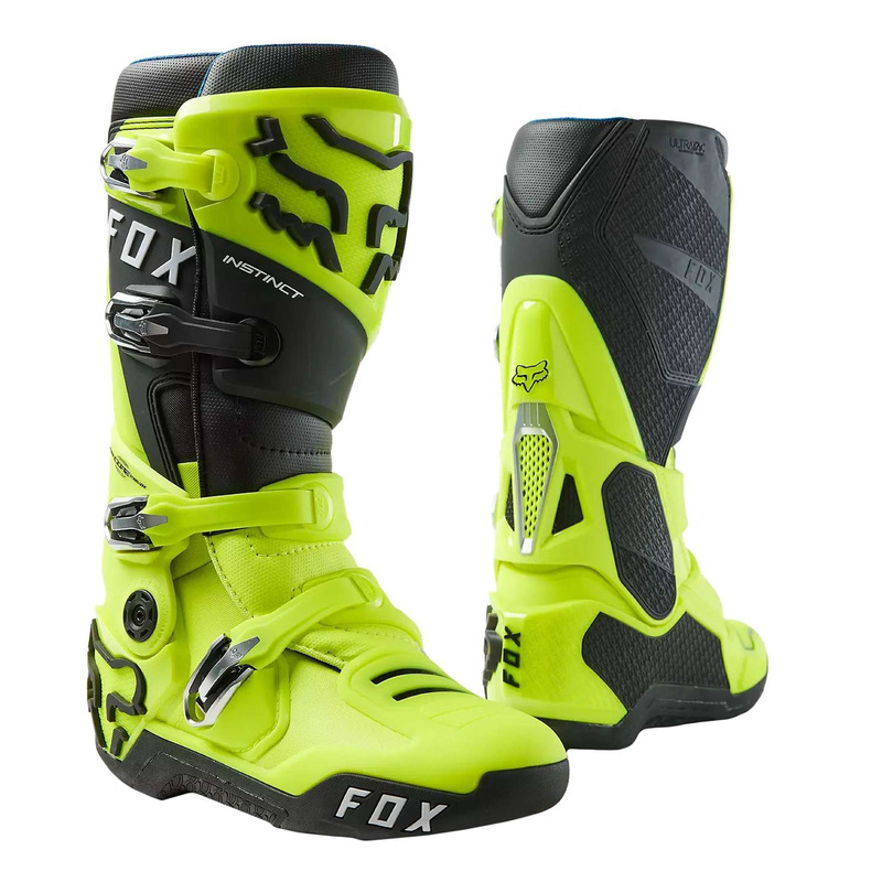 Bottes cross Fox Racing Instinct yellow fluo-