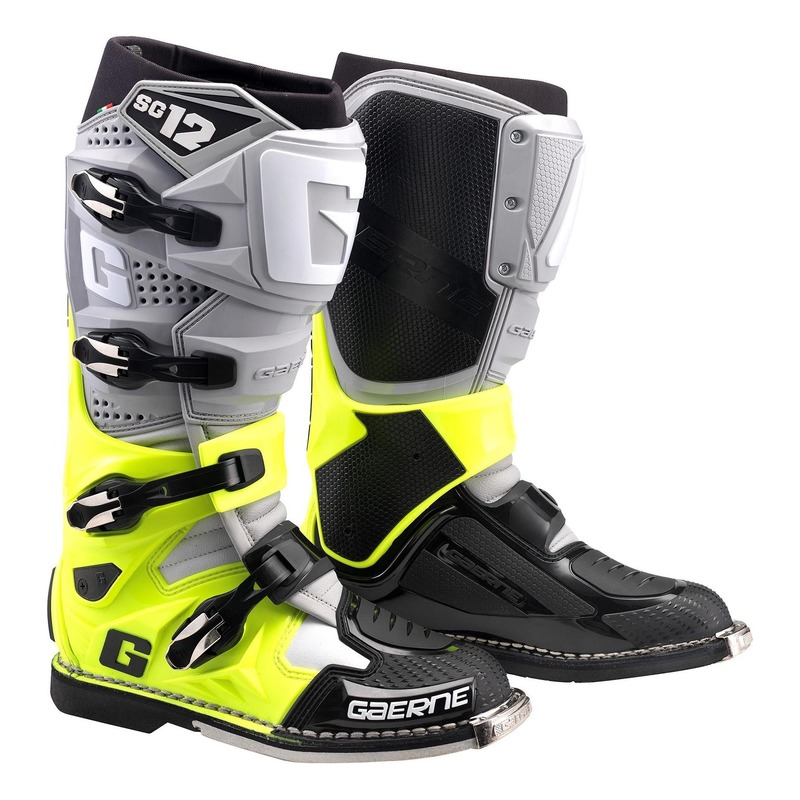 Bottes cross Gaerne SG12 gris/jaune/noir- 41