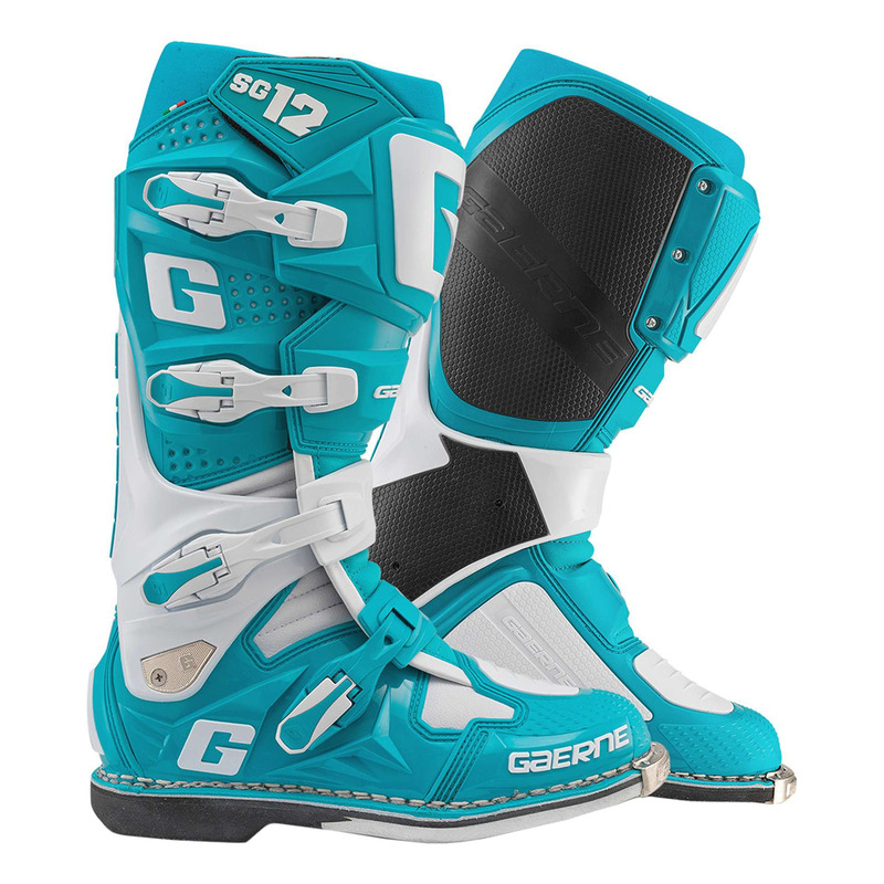Bottes cross Gaerne SG12 Portofino turquoise/blanc