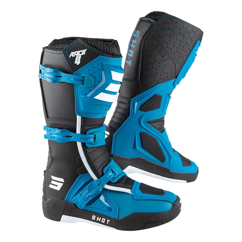 Bottes cross Shot Race 4 blue/black/white- 40