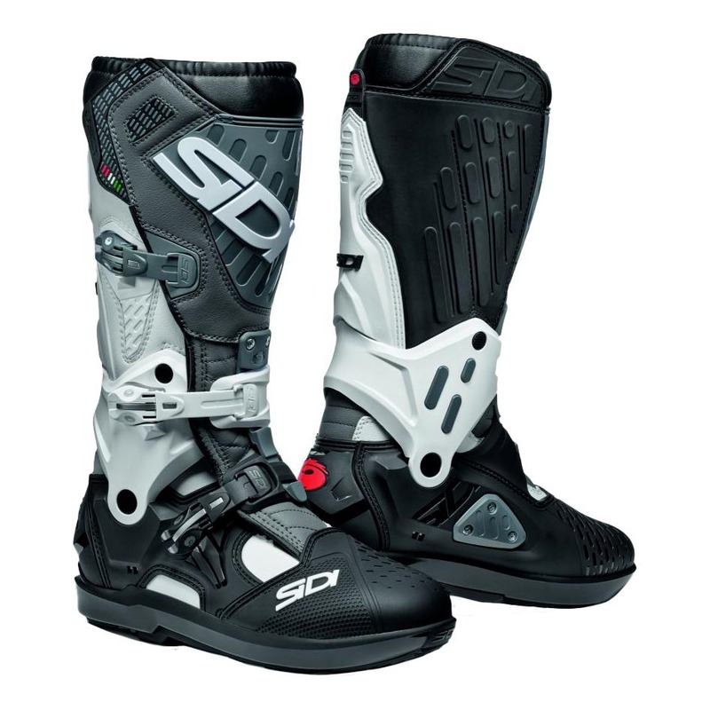 Bottes cross Sidi Atojo SRS blanc/noir/gris- 41
