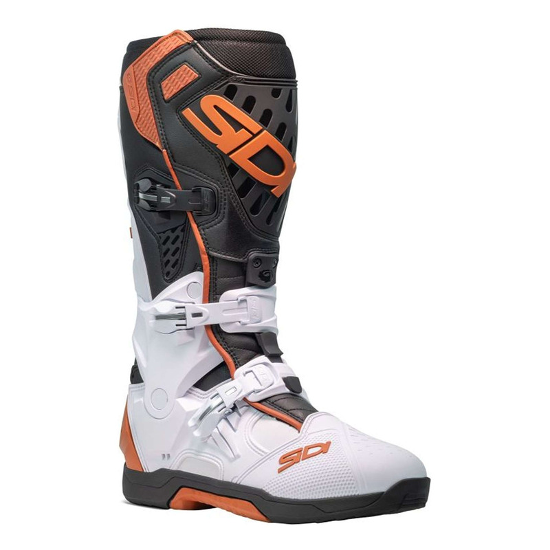 Bottes cross Sidi Crossair blanc/noir/bronze