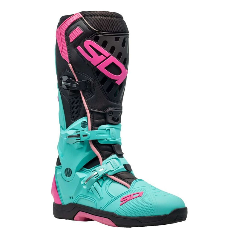 Bottes cross Sidi Crossair mint/noir/rose
