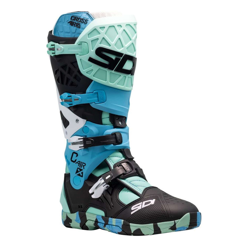 Bottes cross Sidi Crossair X messy/cyan