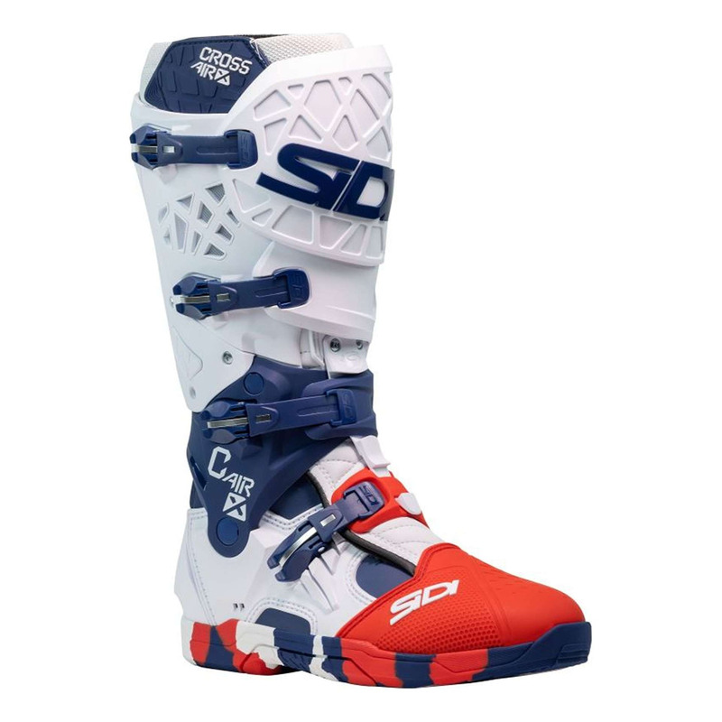 Bottes cross Sidi Crossair X navy/rouge