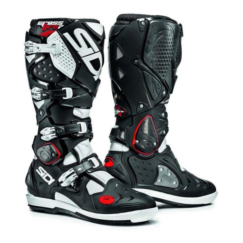 Bottes cross Sidi Crossfire 2 SRS Noir/Blanc- 40