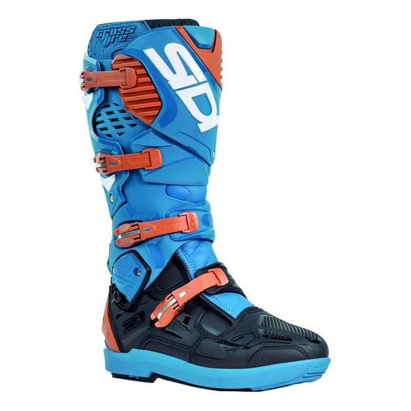 Bottes cross Sidi Crossfire 3 bleu petrole/bronze