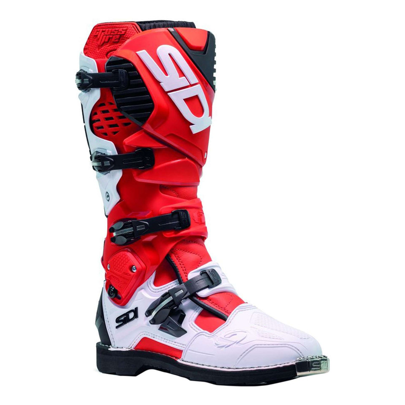 Bottes cross Sidi Crossfire 3 rouge/blanc