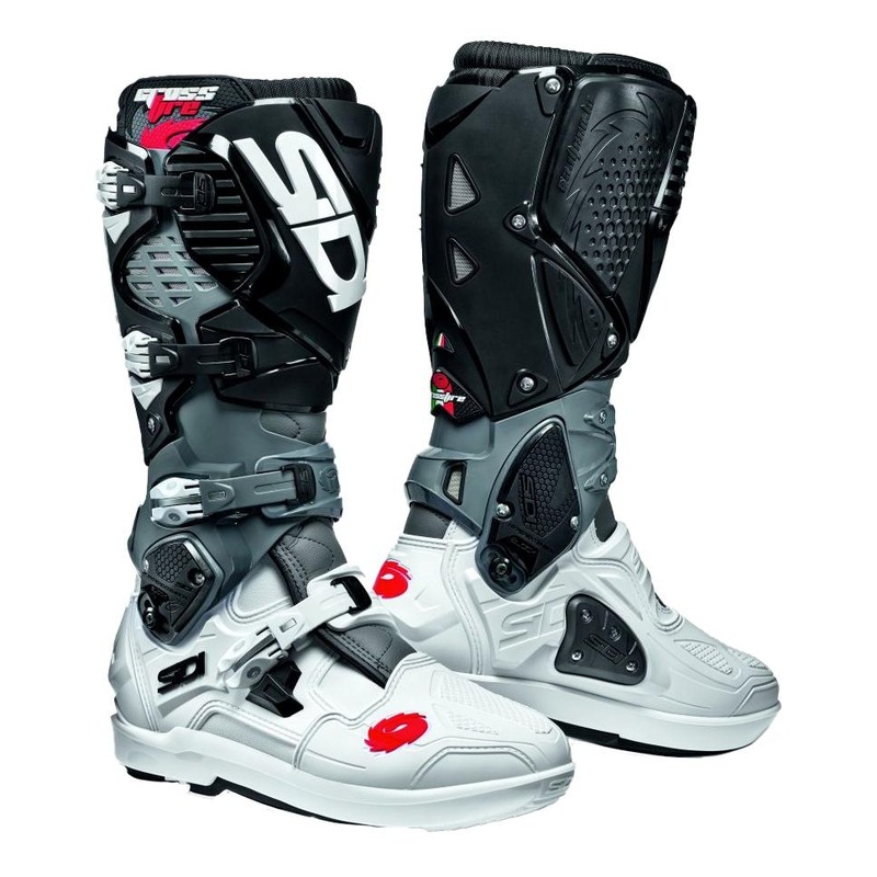 Bottes cross Sidi Crossfire 3 SRS blanc/noir/gris- 41