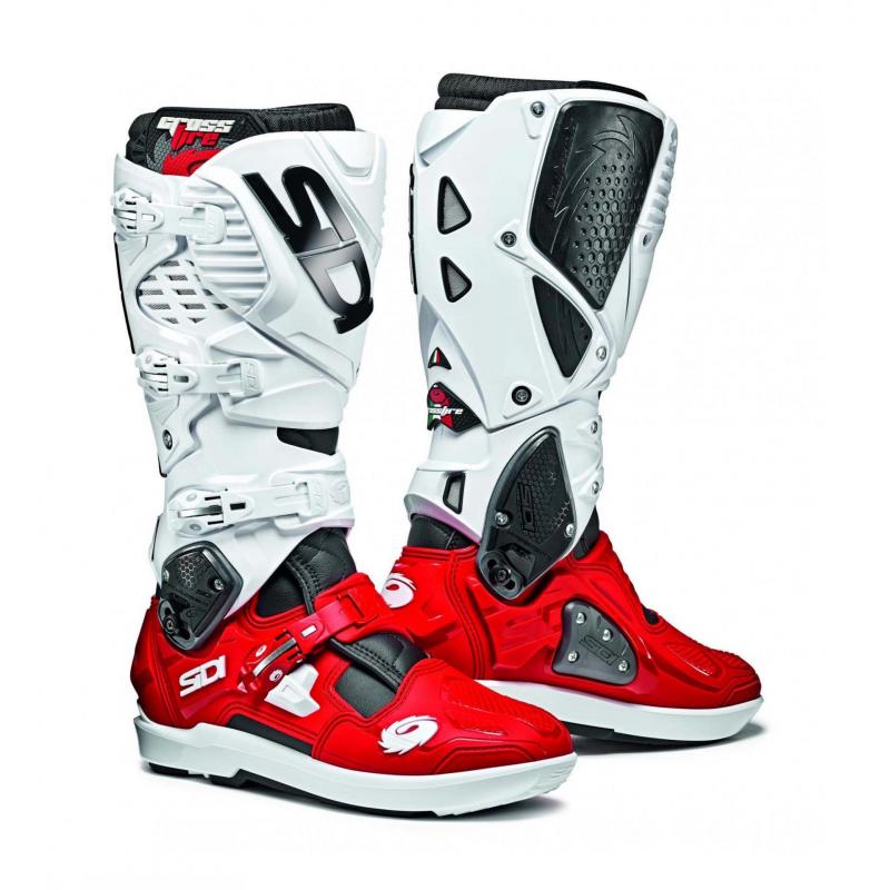 Bottes cross Sidi Crossfire 3 SRS noir/rouge/blanc- 42
