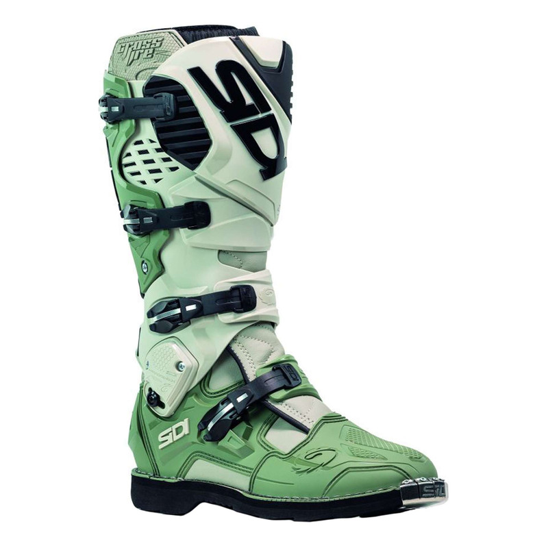 Bottes cross Sidi Crossfire 3 vert militaire/sable