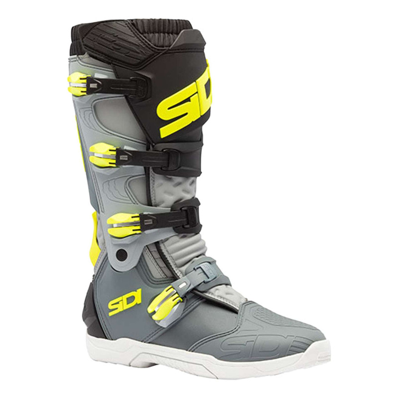 Bottes cross Sidi X-Power SC gris/jaune fluo