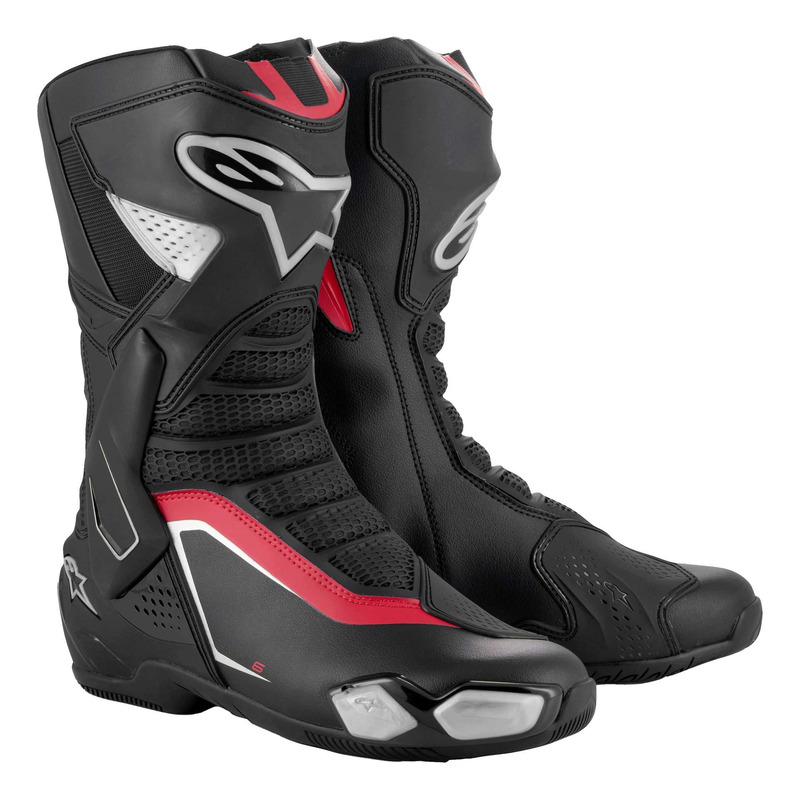 Bottes moto Alpinestars SMX-6 V3 black/silver/red