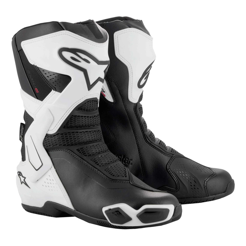 Bottes moto femme Alpinestars Stella SMX-6 V3 Drystar white/black