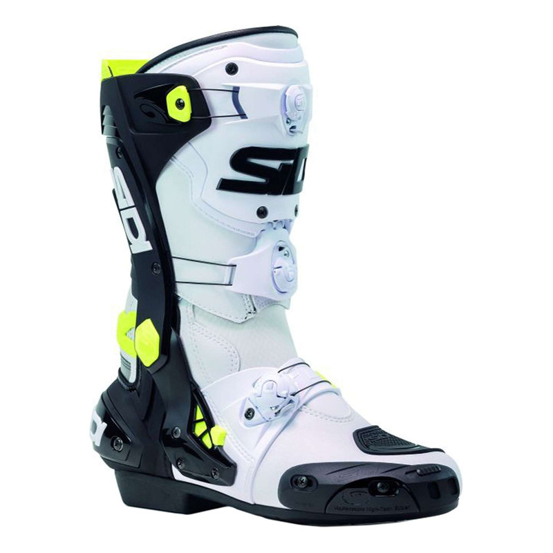 Bottes Racing Sidi Rex blanc/noir/jaune