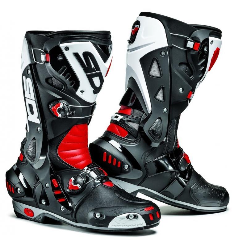 Bottes Sidi Vortice Noir/Rouge/Blanc- 42