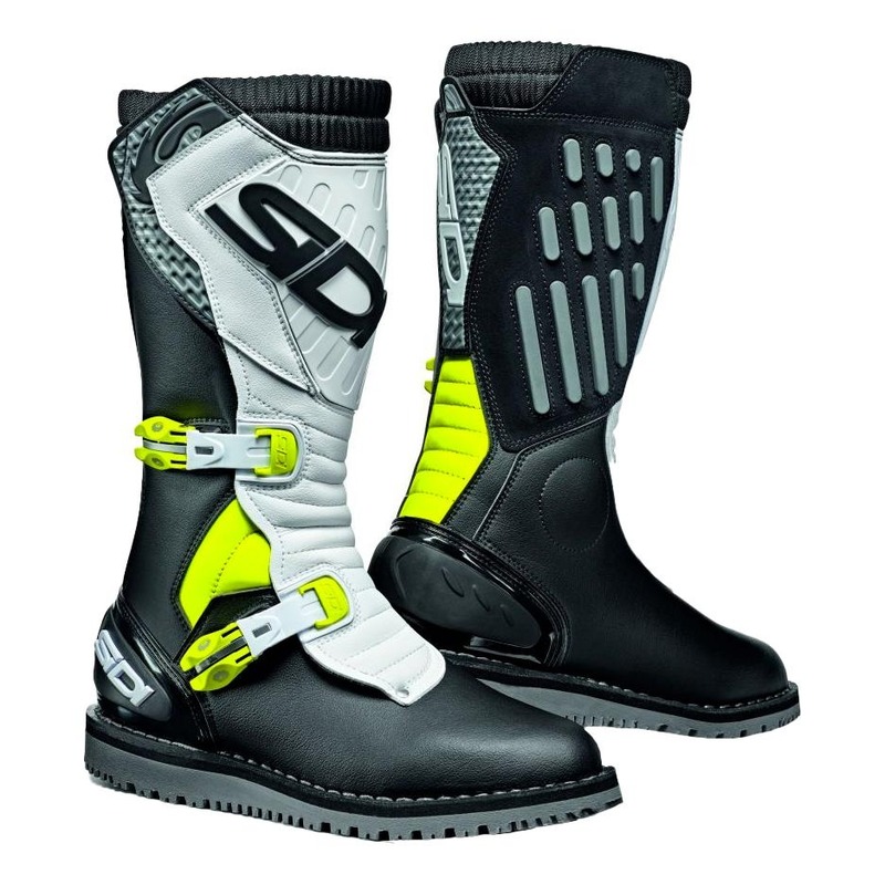 Bottes trial Sidi Trial Zero.2 noir/blanc/jaune- 40