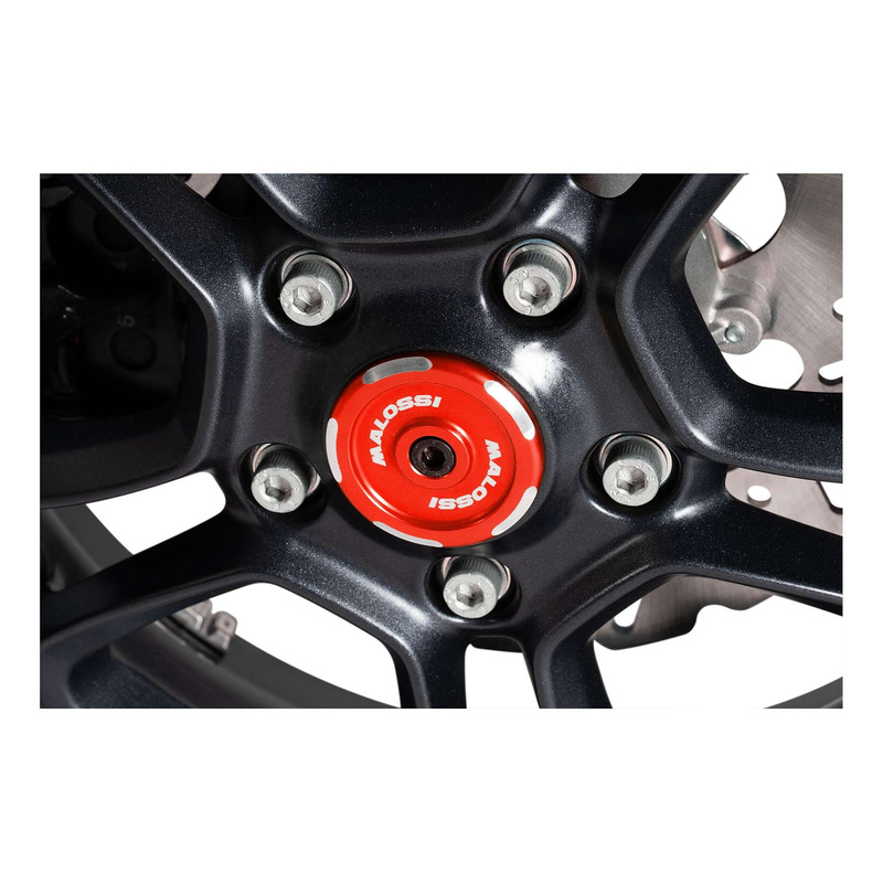 Bouchon d'écrou de roue avant rouge Malossi - Vespa GTS 310 2025-