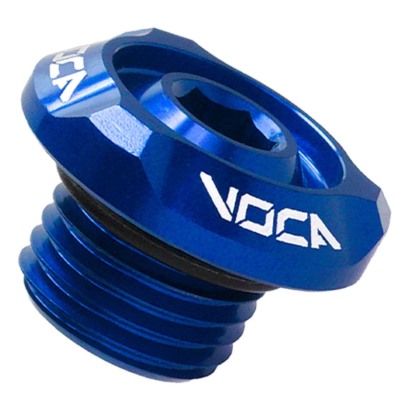 Bouchon d’huile Voca Racing Evo M14x1,5 bleu Minarelli horizontal