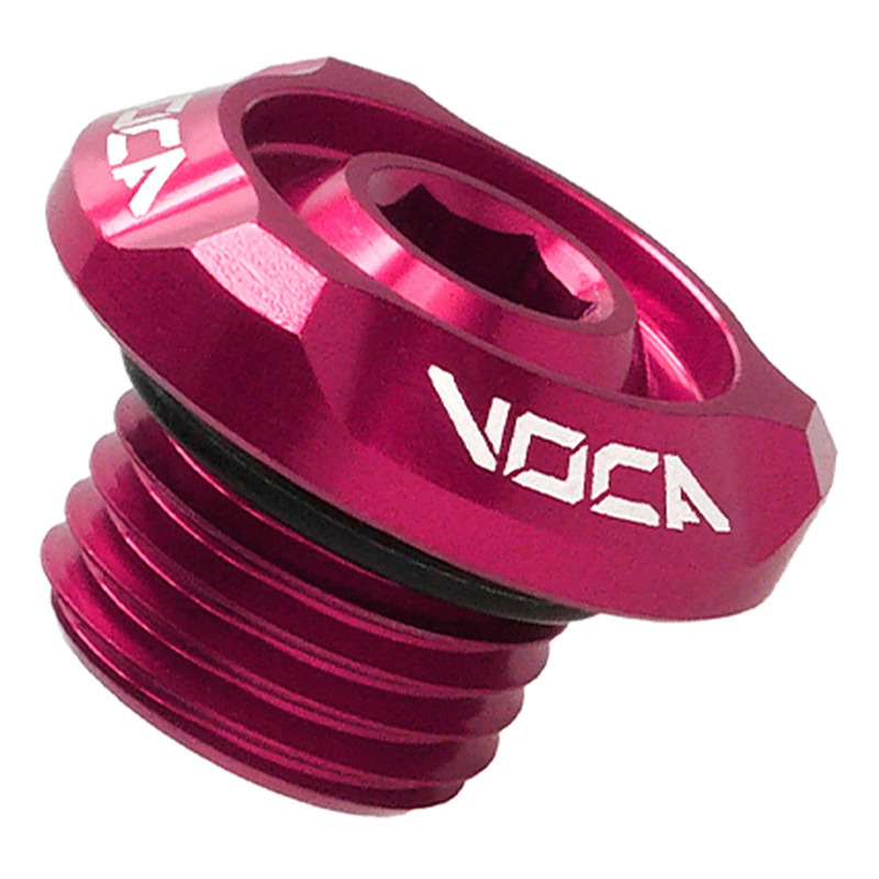 Bouchon d’huile Voca Racing Evo M14x1,5 rose Minarelli horizontal