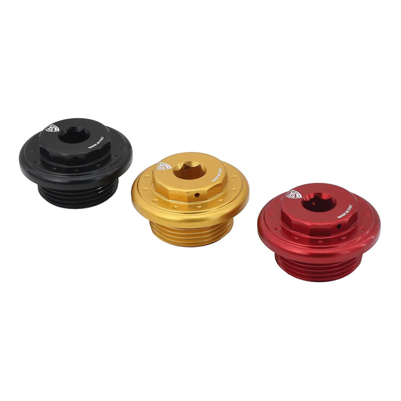 Bouchon de remplissage d’huile CNC Racing Hexagone ØM25x1,5 mm noir Aprilia RSV4 1000 09-18