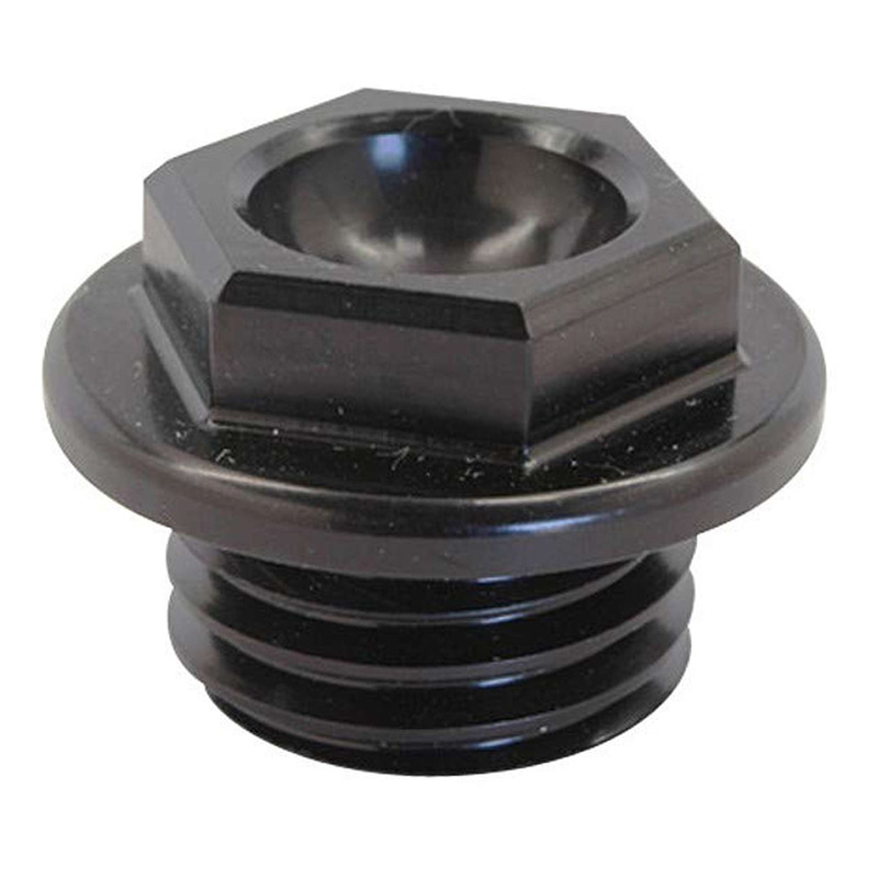 Bouchon de Remplissage d’Huile Moteur BUD RACING Alu Anodisé Noir - Honda / Kawasaki / Yamaha