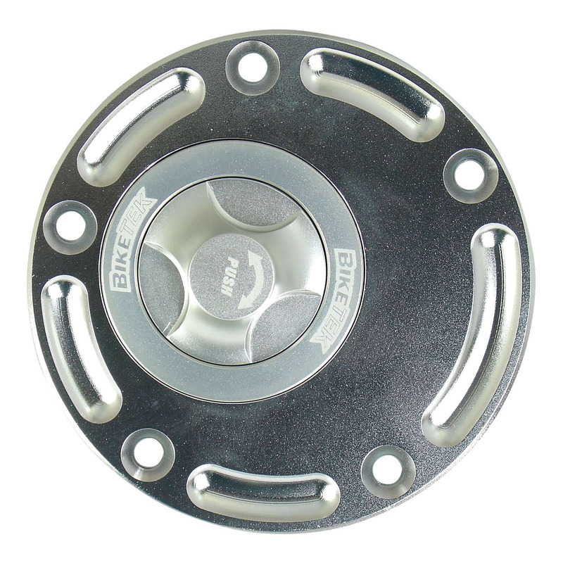 Bouchon de réservoir Bike Tek Keyless sans clé 1/4 de tour type Ducati 5 vis aluminium