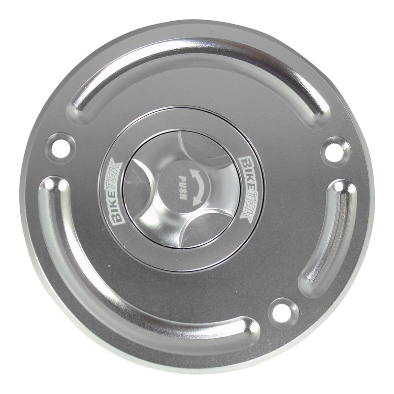 Bouchon de réservoir Bike Tek Keyless sans clé 1/4 de tour Kawasaki 3 vis aluminium