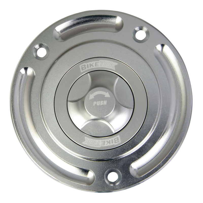 Bouchon de réservoir Bike Tek Keyless sans clé 1/4 de tour Suzuki 3 vis aluminium