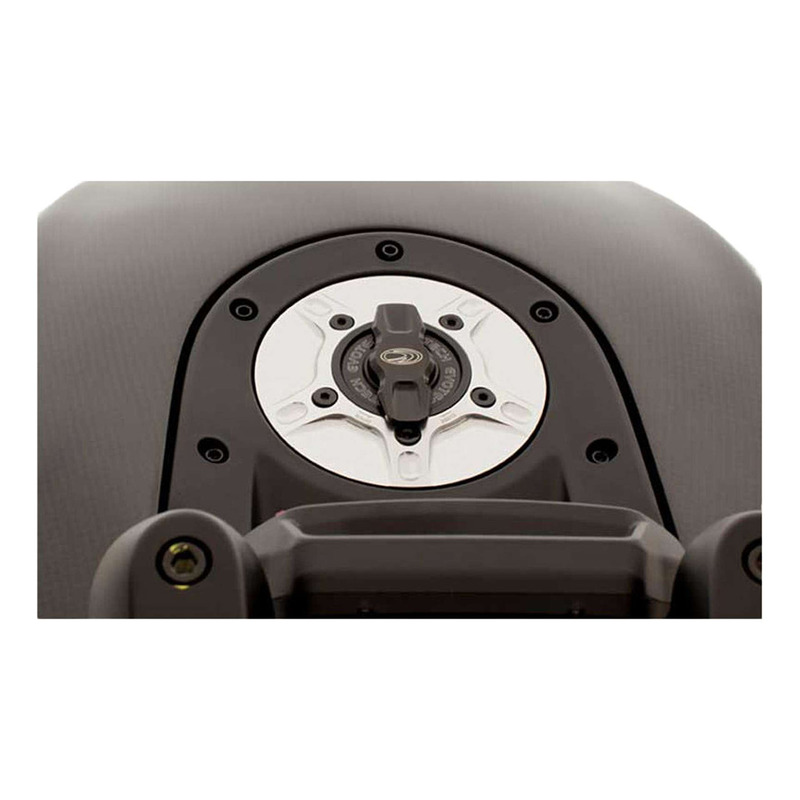 Bouchon de réservoir Evotech 1/5 de tour aluminium alu/noir Ducati Di