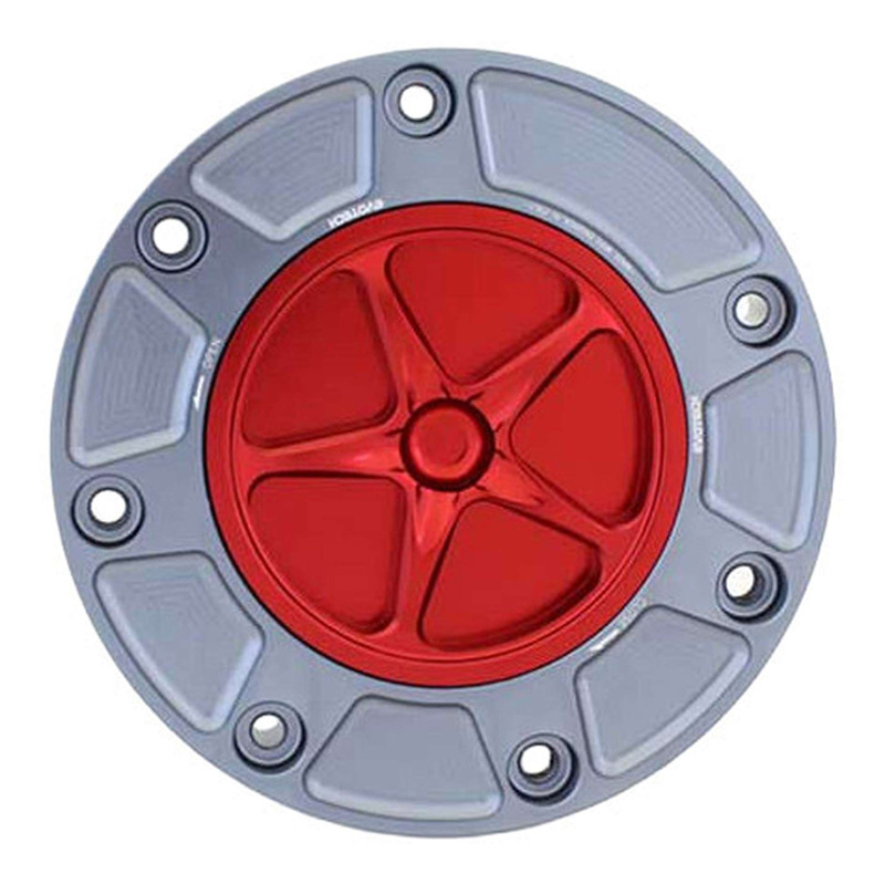 Bouchon de réservoir Evotech aluminium Rouge/Titane Honda CBR 600 RR