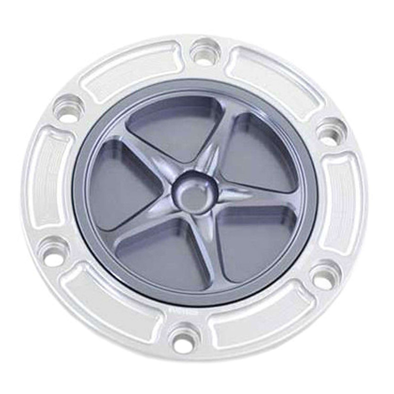 Bouchon de réservoir Evotech aluminium Titane/Silver Aprilia Tuono 66