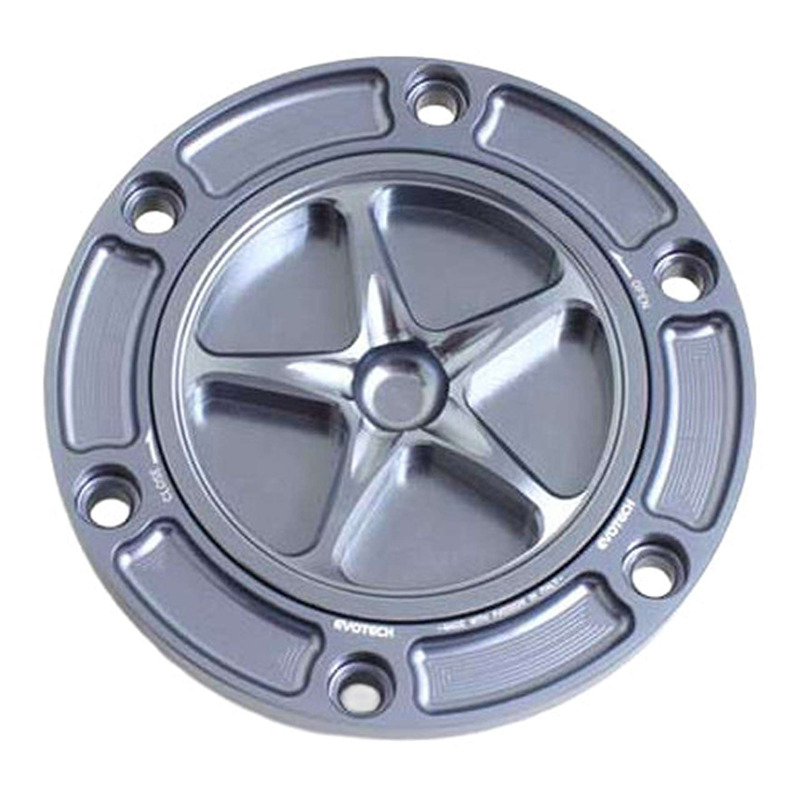 Bouchon de réservoir Evotech aluminium Titane/Titane Aprilia Tuono 66