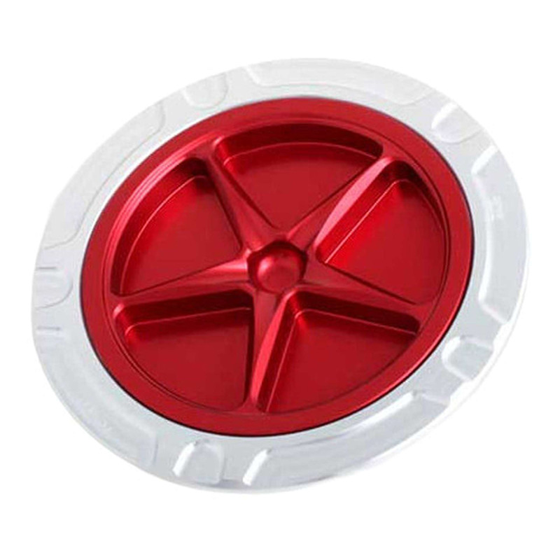 Bouchon de réservoir Evotech aluminium Rouge/Silver Aprilia RSV4 1100 21-25