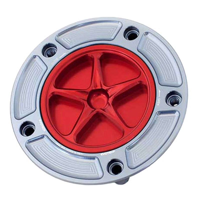 Bouchon de réservoir Evotech aluminium rouge/titane Yamaha YZF-R6 99-19