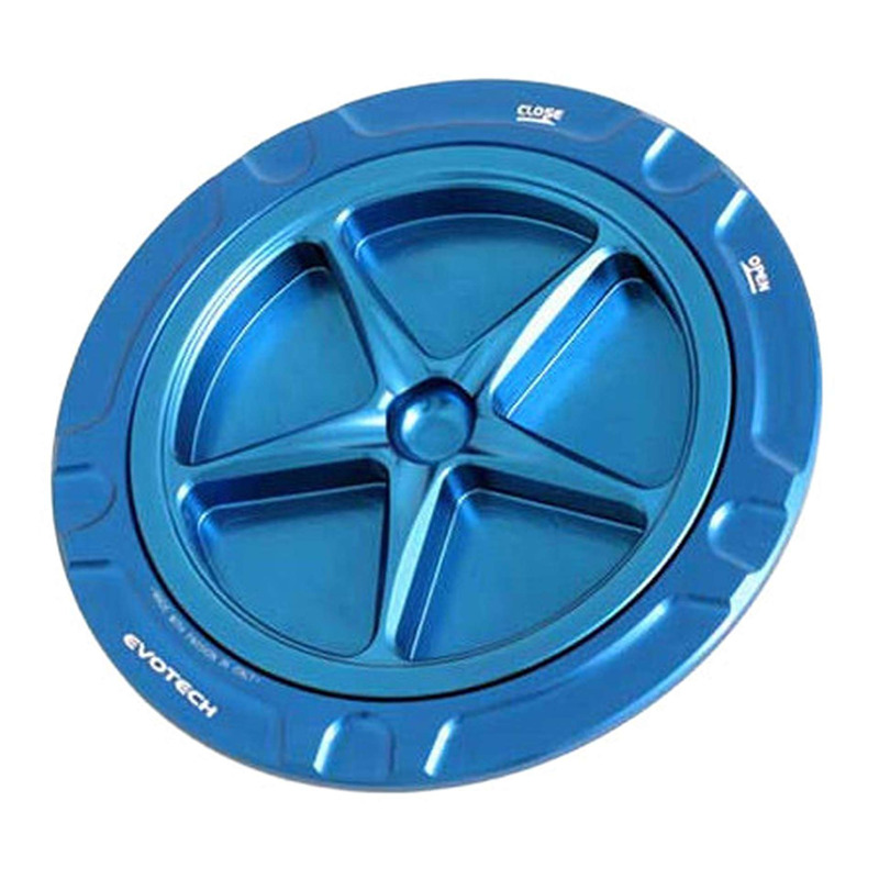 Bouchon de réservoir Evotech aluminium Bleu/Bleu Aprilia RSV4 1100 21-25