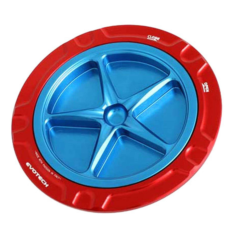 Bouchon de réservoir Evotech aluminium Bleu/Rouge Aprilia RSV4 1100 21-25