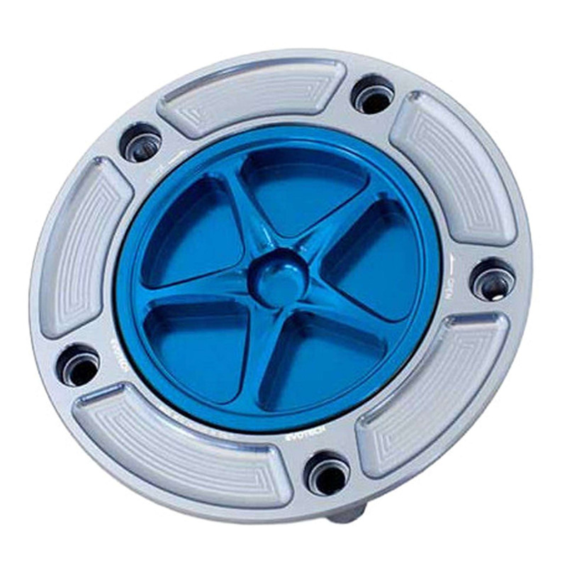 Bouchon de réservoir Evotech aluminium Bleu/Titane Suzuki GSX-R 600 0