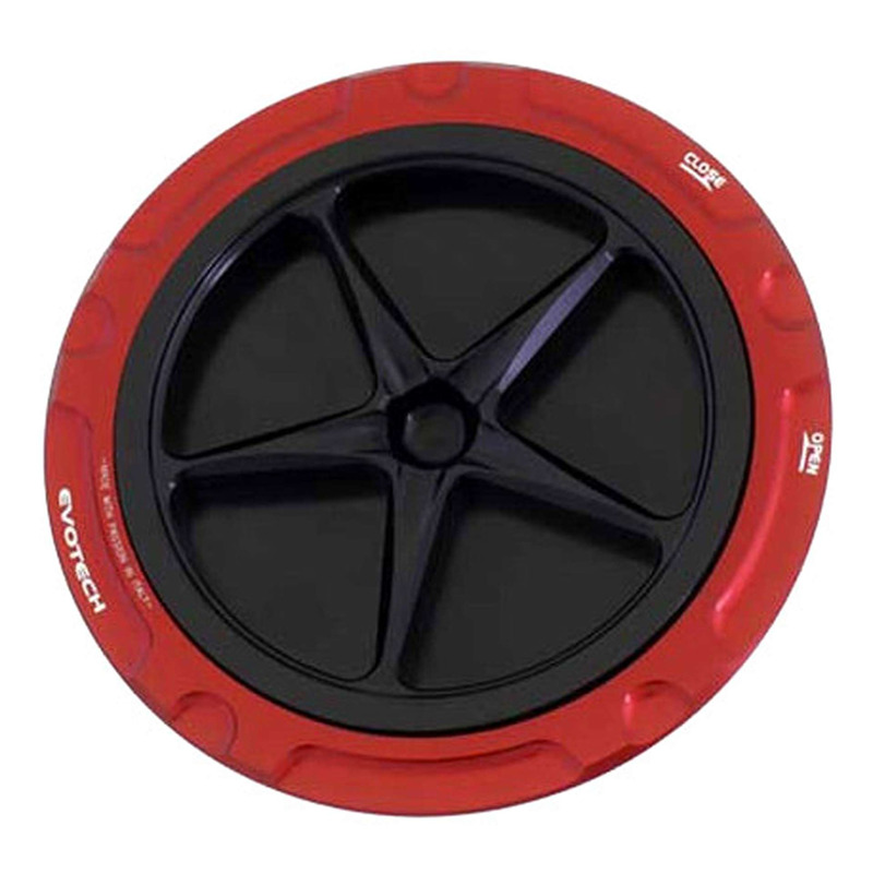 Bouchon de réservoir Evotech aluminium Noir/Rouge BMW R Nine T 1200 1