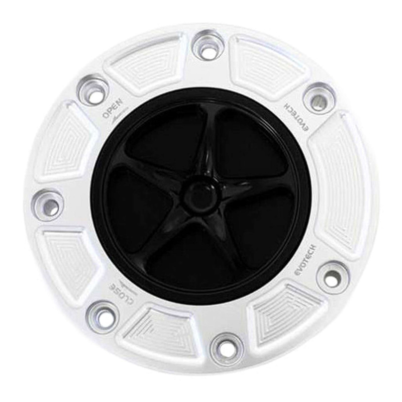 Bouchon de réservoir Evotech aluminium Noir/Silver Honda CBR 600 RR 0